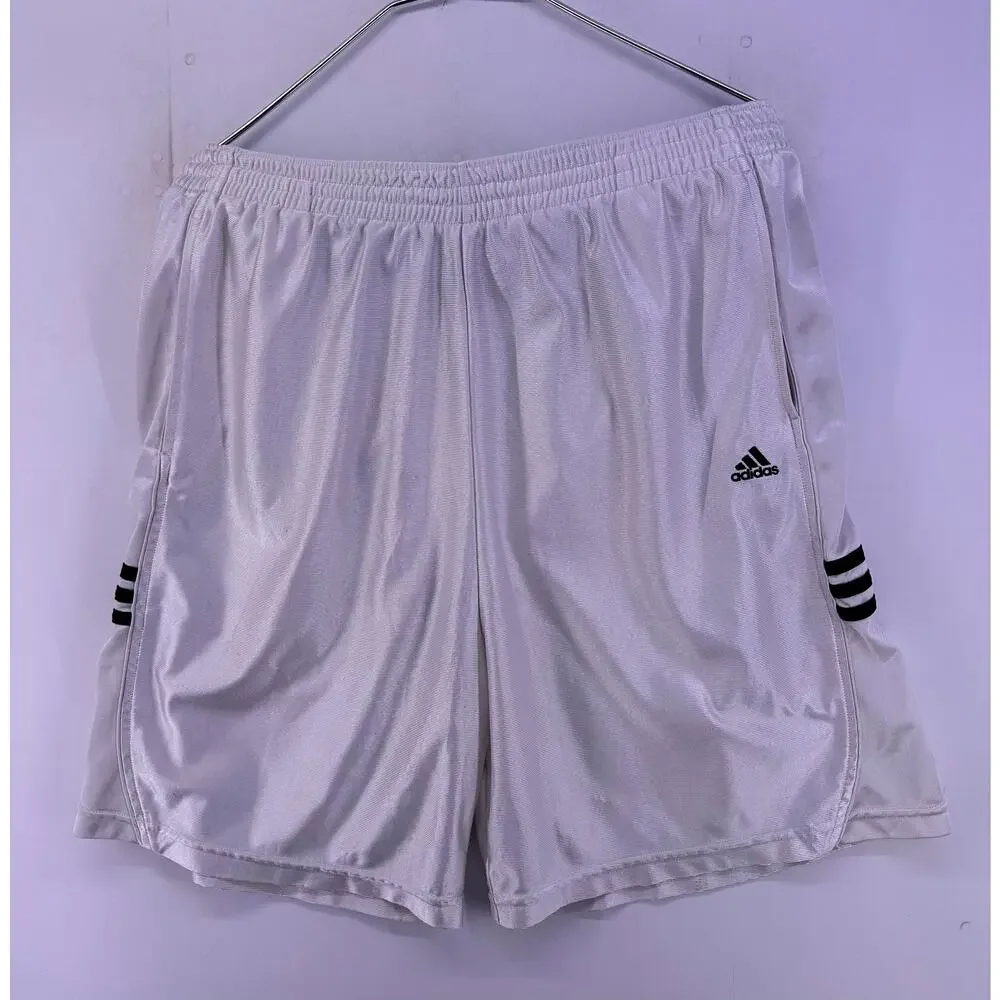 Vintage Adidas White and Black Shorts 2010 Tab Size XL